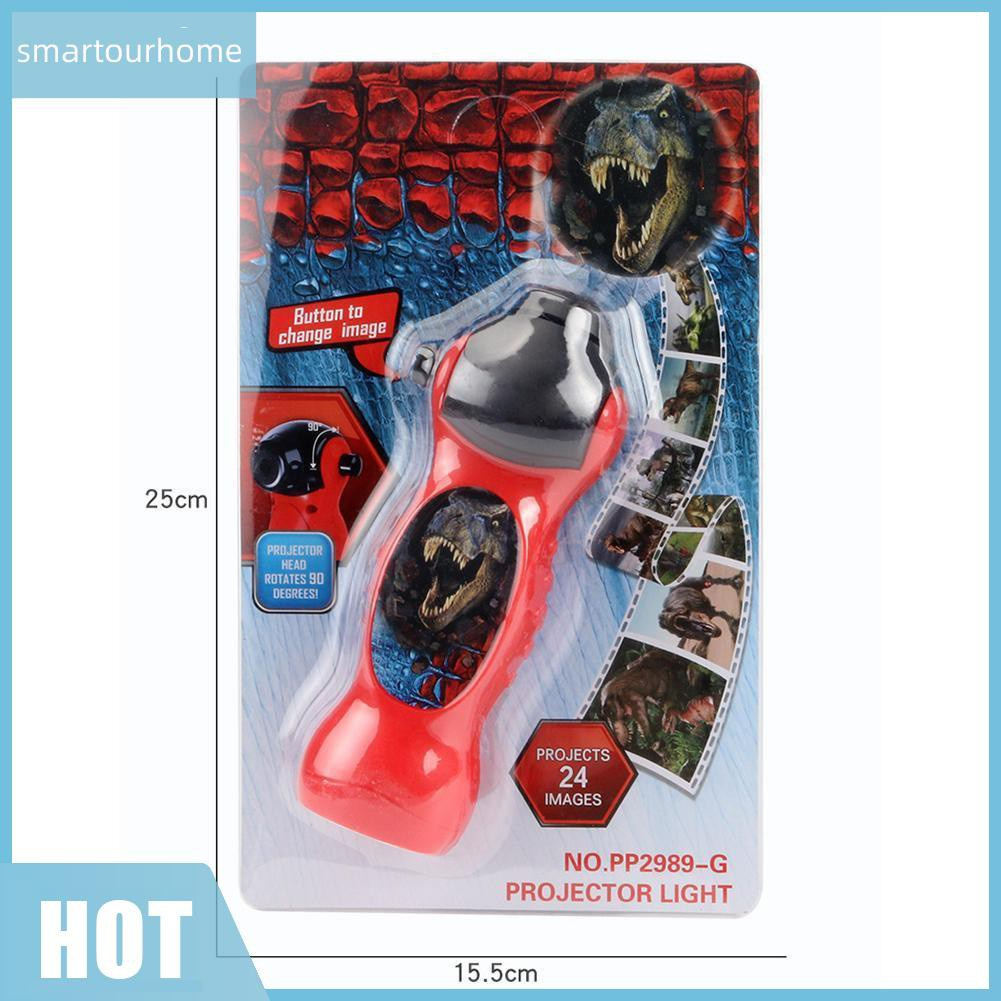 Smartourhome Kids Cartoon ​Dinosaur Projector Flashlight Baby Sleep LED Project Lamp Đồ chơi