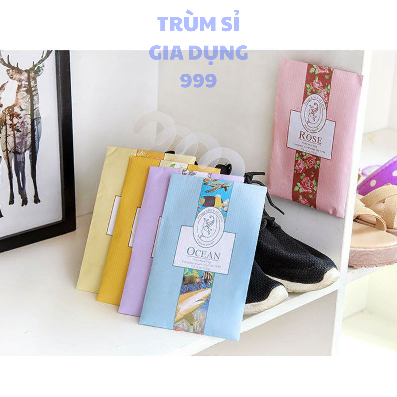 Túi thơm treo tủ quần áo có móc treo, Túi Thơm Thảo Mộc Treo Tủ Quần Áo, Phòng Khách, Nhà Tắm, nhiều mùi