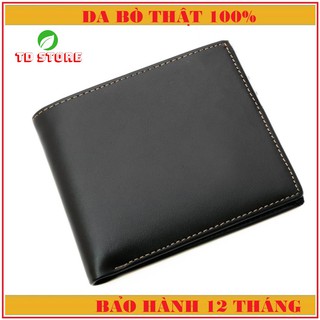 Ví nam da thật 100% | bóp da nam tặng kèm hộp cao cấp - vitron tdstore