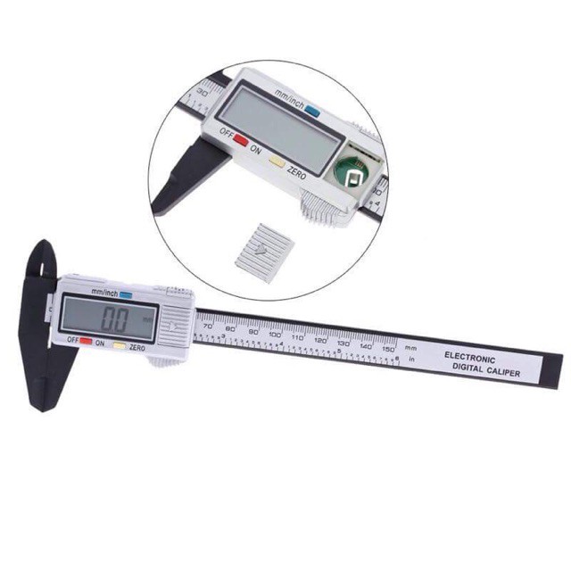 Thước kẹp đo cơ khí điện tử 150mm có pin kèm theo - HV Store 232