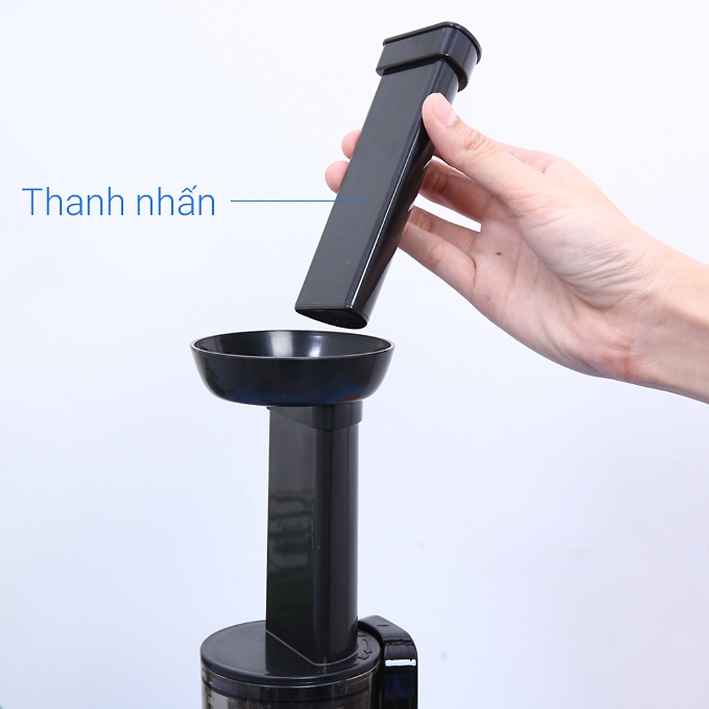 Phụ kiện Máy ép chậm trái cây KATSU, ép kiệt bã, Công nghệ Nhật Bản -Nhỏ Gọn: củ xoắn, ca 2 vòi, khay nạp, lưới lọc bã