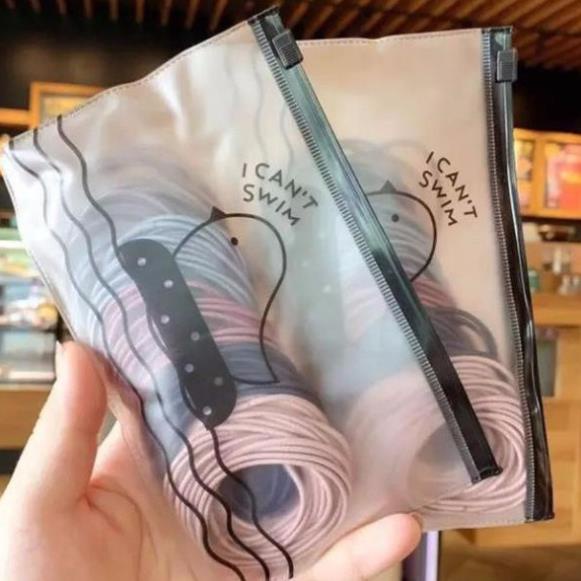 Chun buộc tóc sét 100c kèm túi zip siêu xinh, dây chun buộc tóc Hàn Quốc nhiều màu