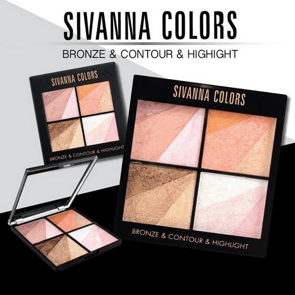 Bảng Tạo Khối – Sáng Sivanna Colors Bronze & Contour & Highlight HF362 14g | BigBuy360 - bigbuy360.vn