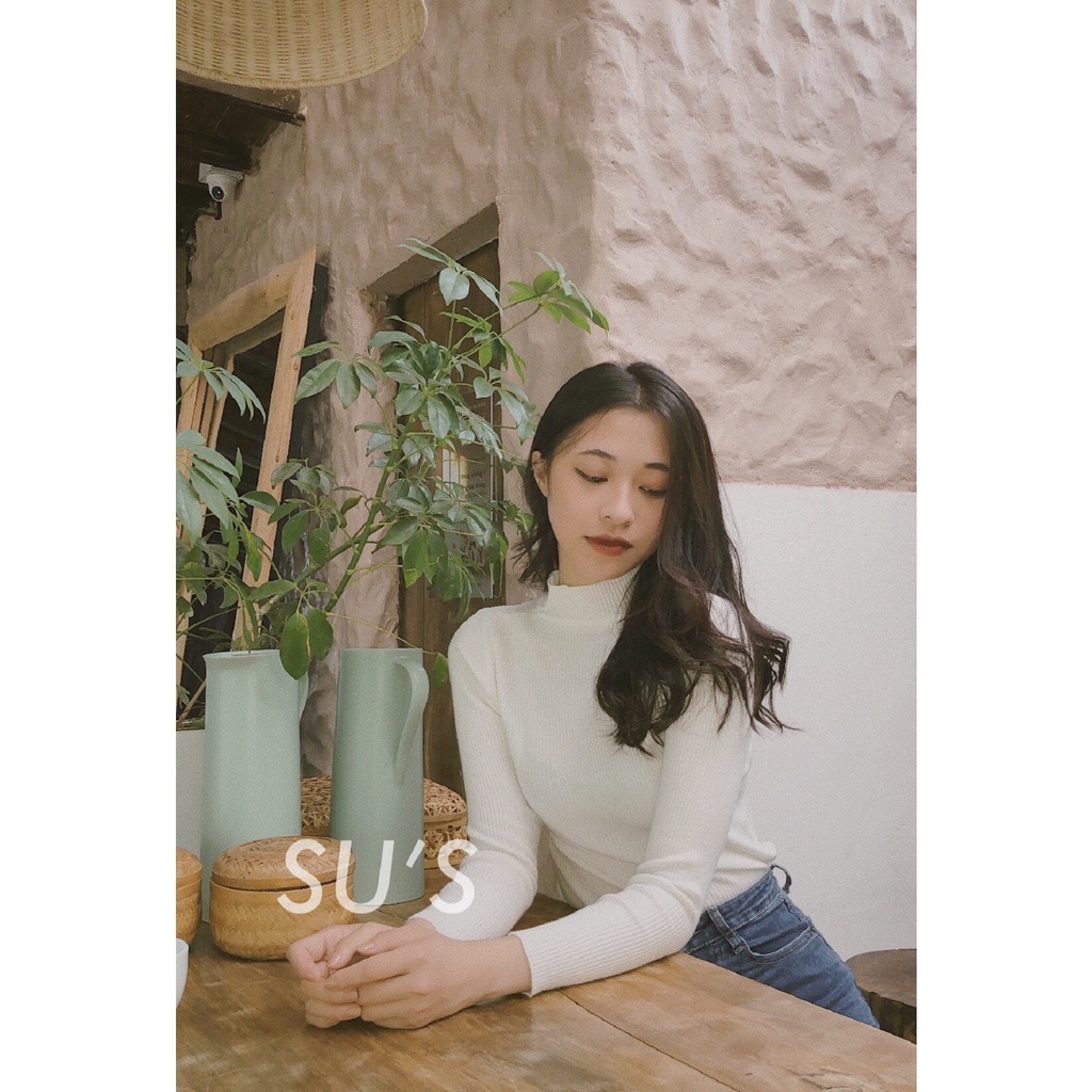 Áo len tăm cổ 3cm dáng body A1966 SUSTORE