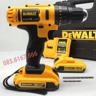 Máy Khoan Tường, Bê Tông DEWALT 24V Có Búa Pin 5 Cell Máy Bắt Vít  Máy Bắn Vít 24v