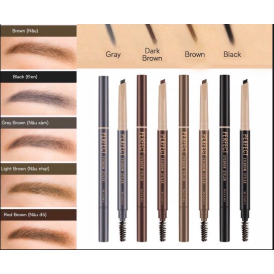 Chì kẻ mày Missha The Style Perfect Eyebrow