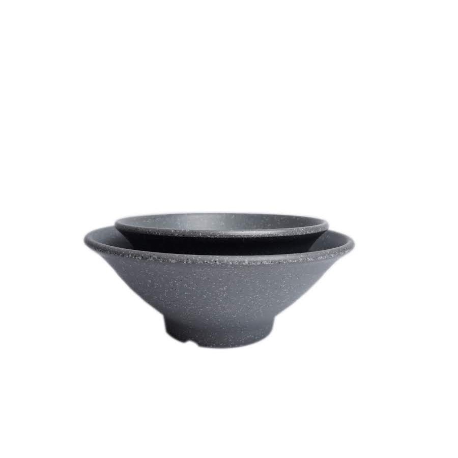 10 Tô nhựa melamine size 16cm nhám đen / nhám ngói bát mì phở cơm nhà hàng sang trọng - bowl SF-TOX17