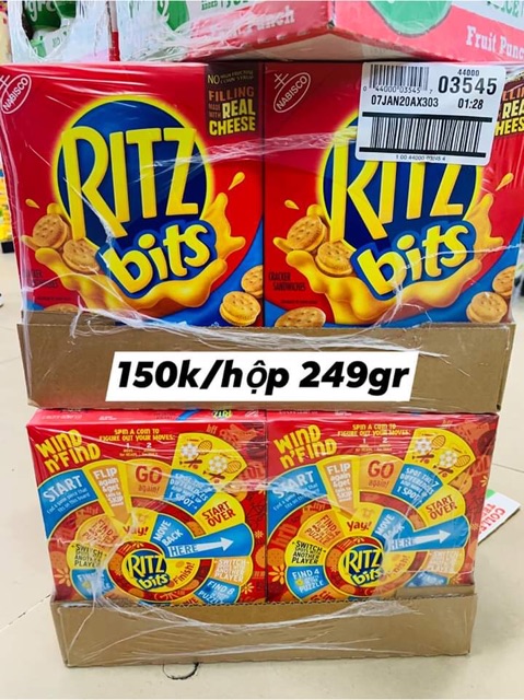 Bánh Ritz phô mai mini hộp 249g - hàng xách tay Mỹ Date 17/1/2020