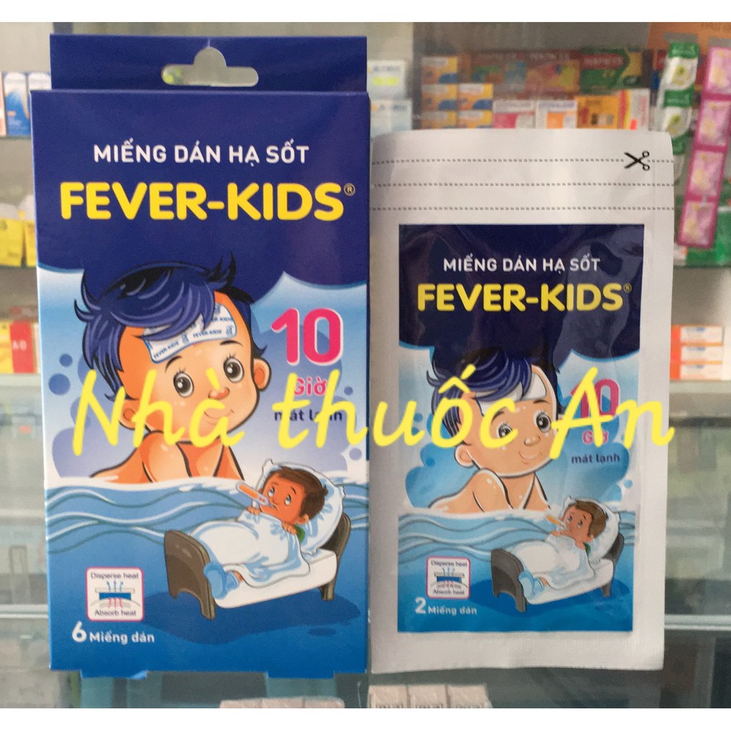 (1 gói 2 miếng) Dán hạ sốt Fever Kid