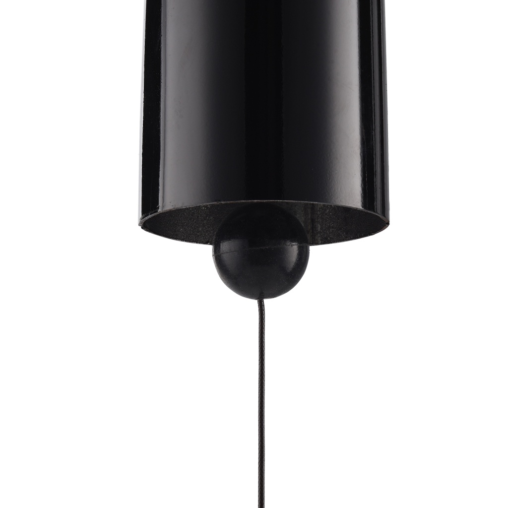 [Hàng Có Sẵn] Chuông Gió Kim Loại Âm Nhạc Đen Tuyệt Vời Với Âm Thanh Tuyệt Vời Trang Trí Nhà Cửa