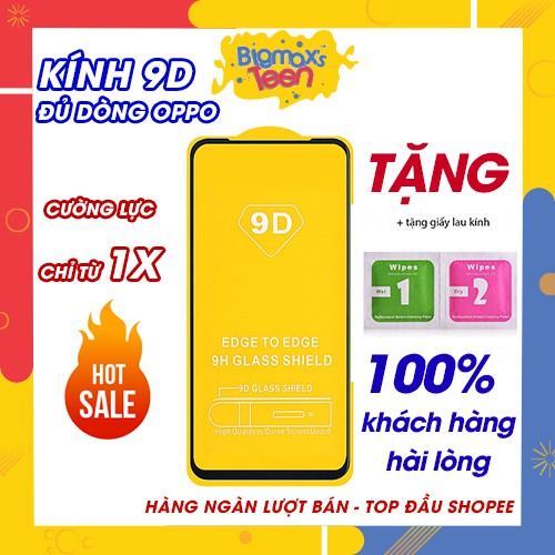 Kính Cường Lực Oppo Full Màn 9d Cho Oppo A15/A54/Reno 5/A1k/A71/F3lite/F5/F7/F9/F1s/F11/A92020/F11 Pro/Reno 3