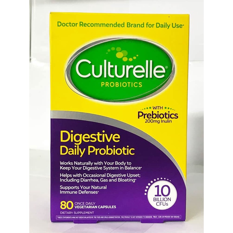 Viên uống hỗ trợ hệ tiêu hóa từ Culturelle Digestive Health Probiotic 80 viên