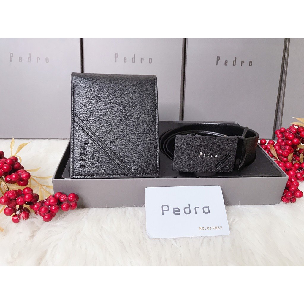 Set ví  dây nịt Pedro 💖 FREE SHIP 💖 Set thắt lưng ví nam  Hàng full hộp, túi giấy nên làm quà tặng đẹp lắm