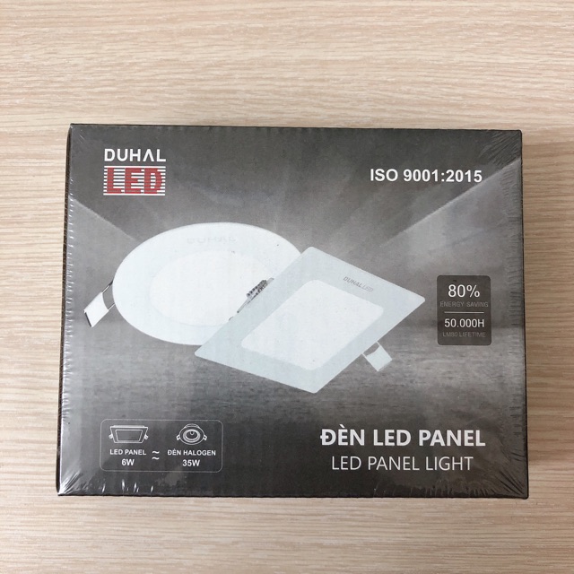 Đèn LED âm trần 6W panel DUHAL