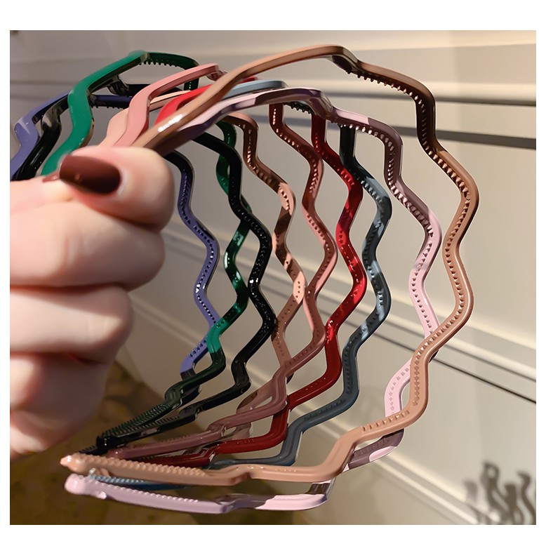 Cài tóc màu trơn kiểu dáng đơn giản xinh xắn cho nữ