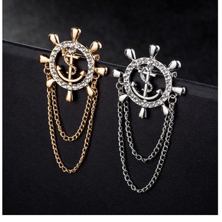 Cài Áo Dây Neo Bánh Lái Tàu Phong Cách Âu Mỹ CATAUXICH05