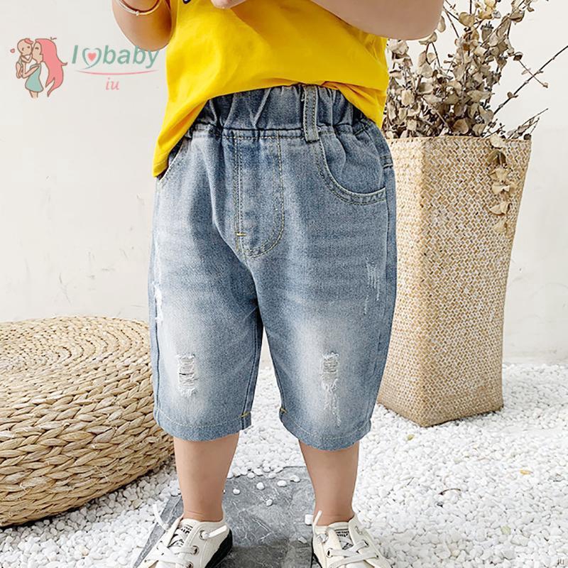 Boys Solid Print Short Pants Trousers