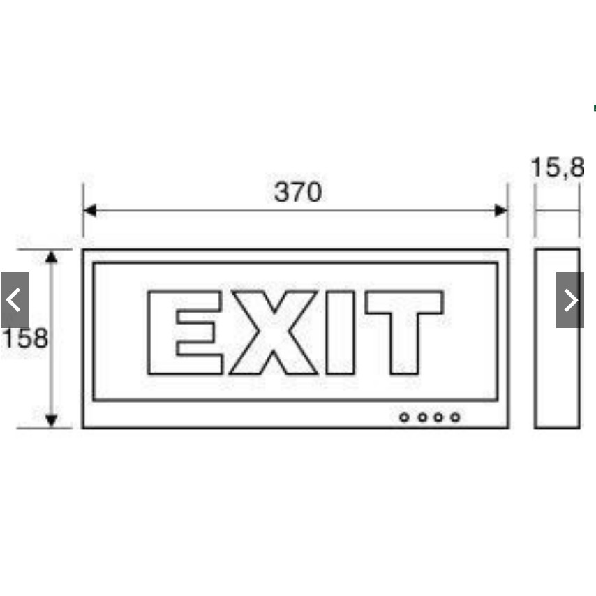 Đèn Exit Paragon 2 mặt PEXF 23SC