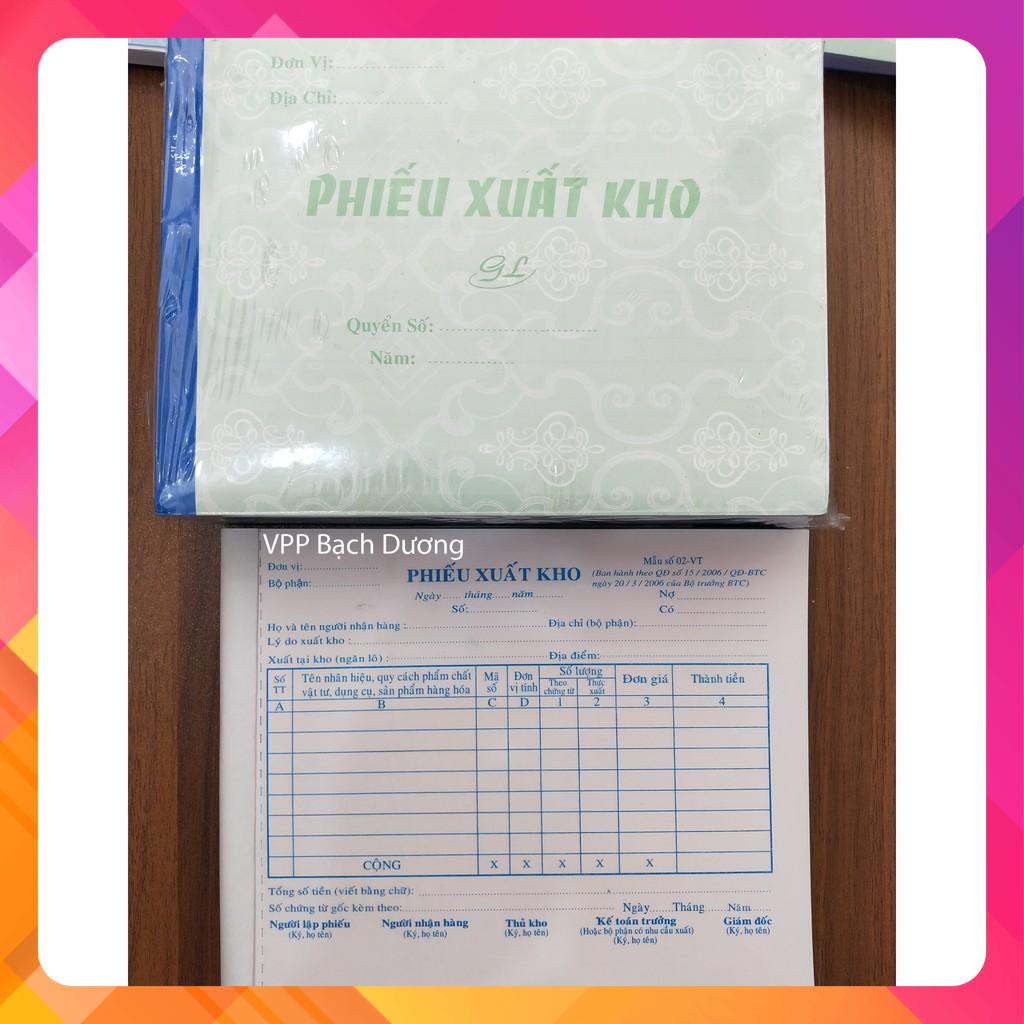 Phiếu Xuất Kho 3 liên cỡ A5 (16cm x 20cm)- Cuốn 150 tờ