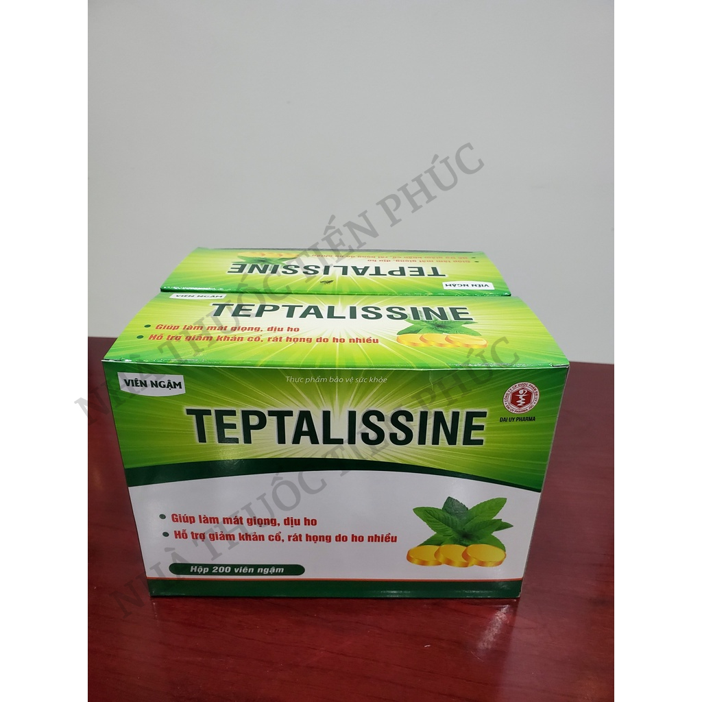 Kẹo ngậm ho TEPTALISSINE - Giúp giảm ho, mát họng