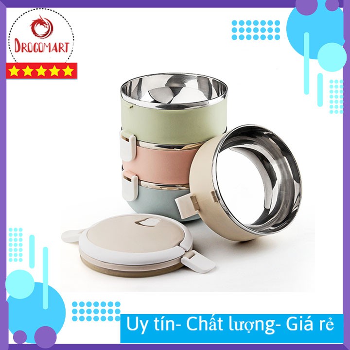Hộp Đựng Cơm Văn Phòng Giữ Nhiệt, Cặp Lồng Đựng Cơm Bằng Lúa Mạchn Lõi Inox Cao Cấp | BigBuy360 - bigbuy360.vn