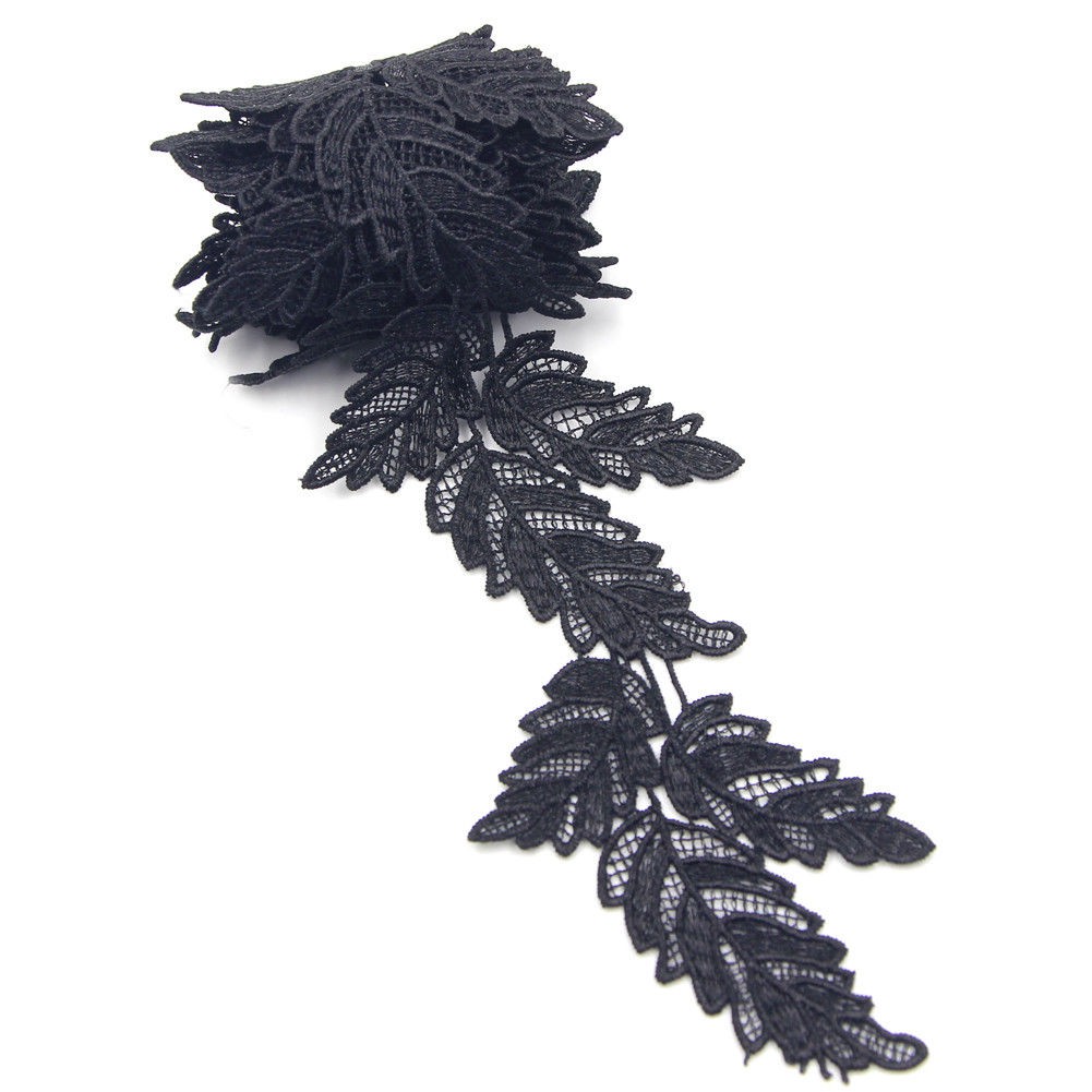Cuộn dây ren thêu dài 1 yard phong cách vintage trang trí đa năng