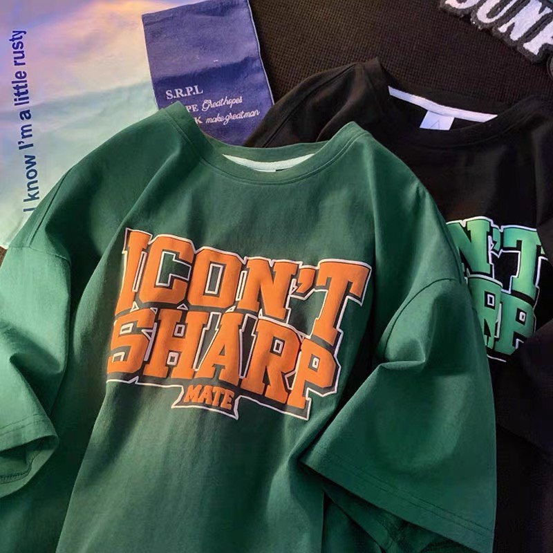 Áo Thun tay lỡ in ICON'TSHARP Nam Nữ Unisex cổ tròn, áo phông ngắn tay Boin shop ảnh thật, không nhăn, k ra màu