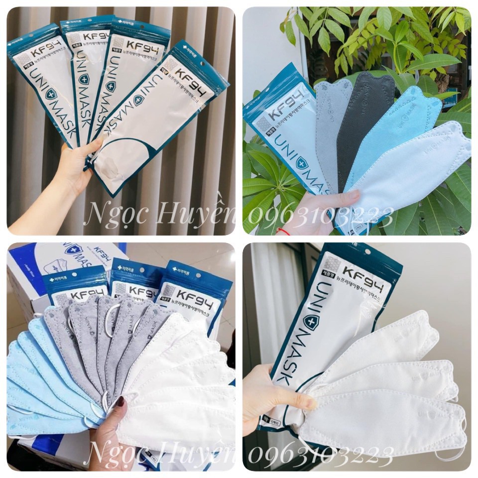 Thùng 300c UNI MASK KF94 [FREESHIP] Khẩu Trang Kf94 Uni Mask 4D Kiểu Dáng Hàn Quốc Chính Hãng | BigBuy360 - bigbuy360.vn