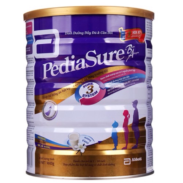 ❤️❤️Sữa pediasure 1,6kg dành cho trẻ biếng ăn