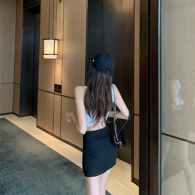 Chân Váy Denim Chữ A Cạp Cao Thời Trang Cho Nữ | BigBuy360 - bigbuy360.vn