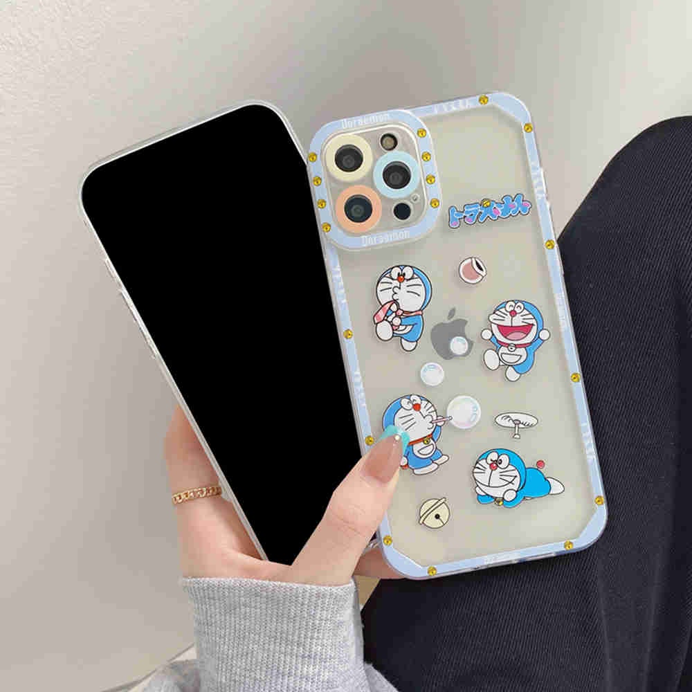 Ốp lưng IPhone trong lỗ viền camera  ĐOREMON 6plus/6s/6splus/7/7plus/8/8plus/x/xr/xs/11/12/13/14/pro/max/plus/promax