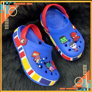 [ HOT NHẤT QUẢ ĐẤT!! ] Dép Sục CROSS TRẺ EM Cá Sấu Siêu nhẹ Nhựa Xốp Có Quai full hộp + tặng 6 Jibbitz