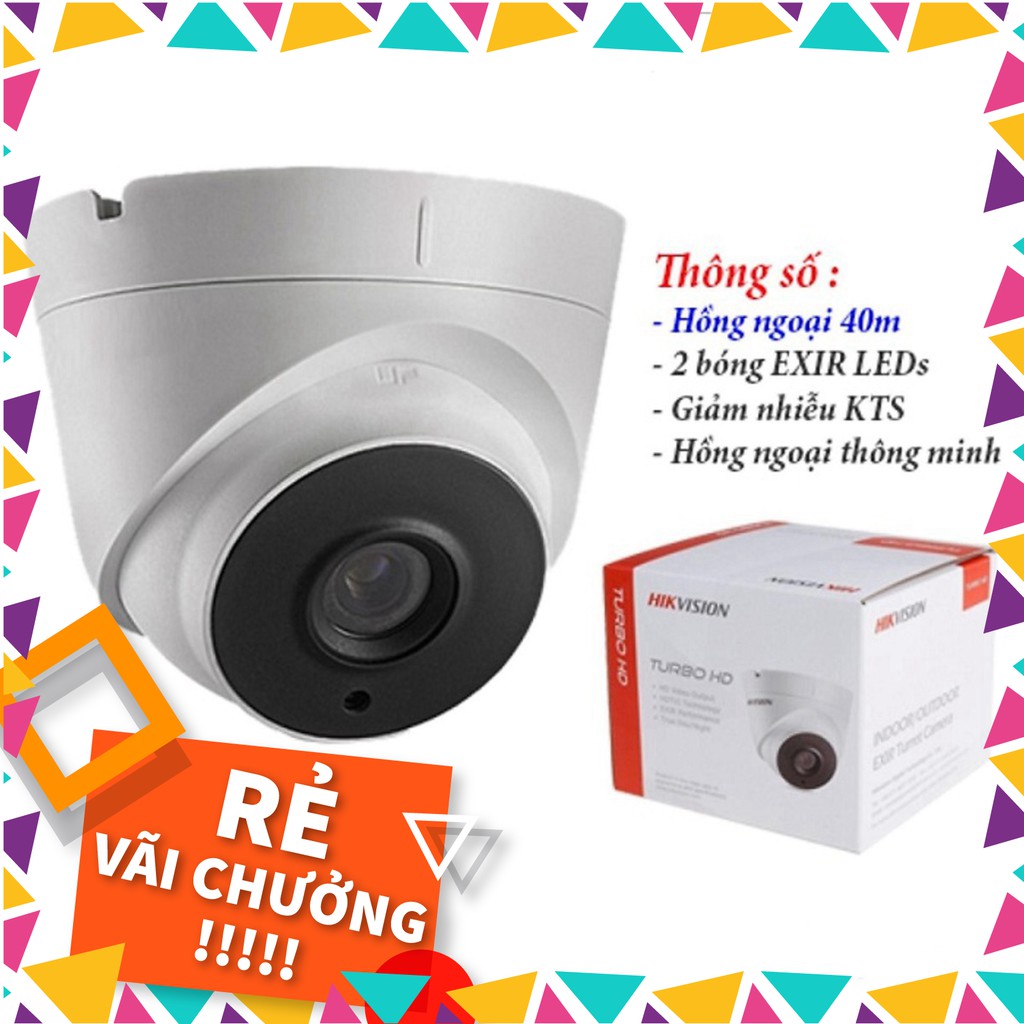 Camera  Hikvision DS-2CE56D0T-IT3 2.0 MP FullHD1080P  - Hàng chính hãng 100% - C