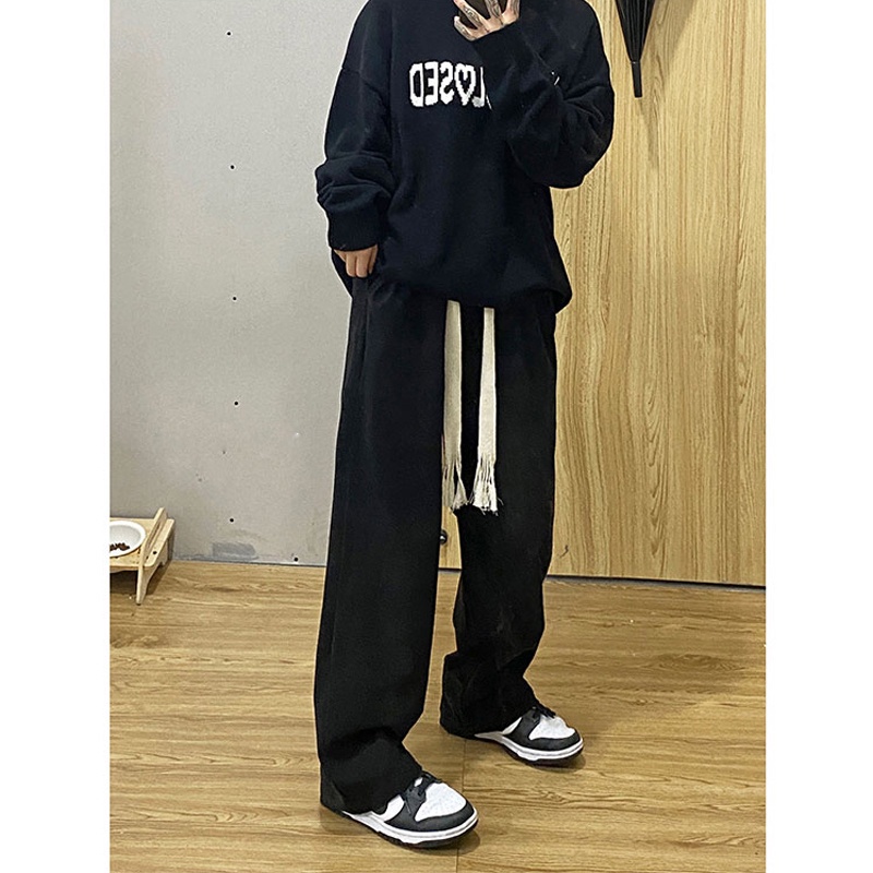 Quần ống rộng phong cách Nhật Bản dành cho cả nam và nữ