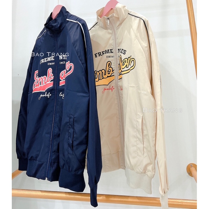 Áo Khoác Giosd 2 Lớp Simb Dáng Rộng Nam Nữ Unisex Form To  Cổ Bẻ Tay Bồng Ulzzang Hàn