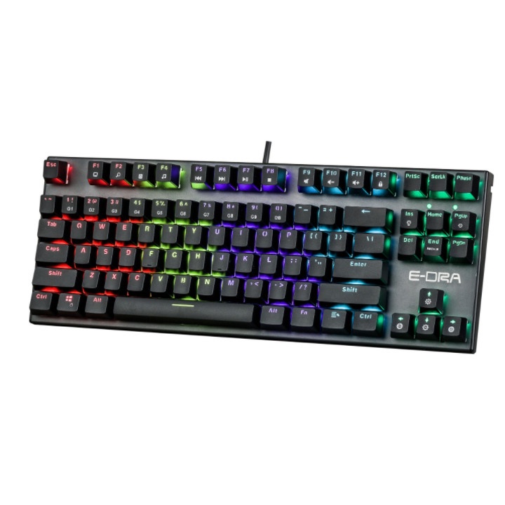 [Mã 44ELSALE2 giảm 7% đơn 300K] Bàn Phím Cơ Gaming EDRA EK3087v2 New 2021 - LED Rainbow - Bảo hành 24 tháng