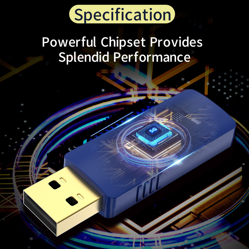 Usb Phát Wifi Comfast 1300mbps 5g + 2.4g Băng Tần Kép Bluetooth 4.2 Cho Pc Mac