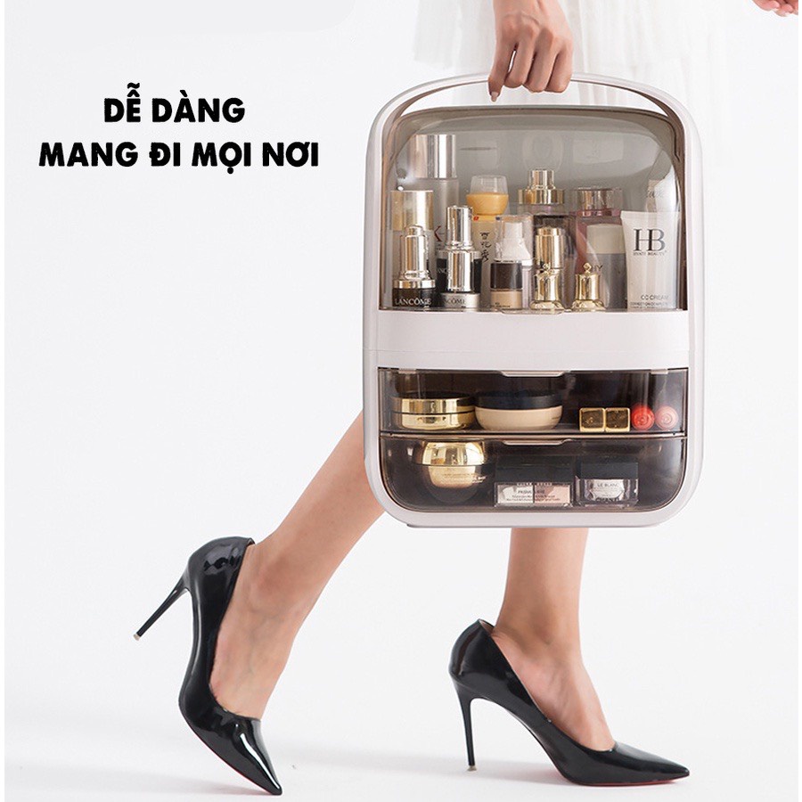Kệ Đựng Mỹ Phẩm 3 Tầng Cao Cấp Nhựa ABS Nhập Khẩu