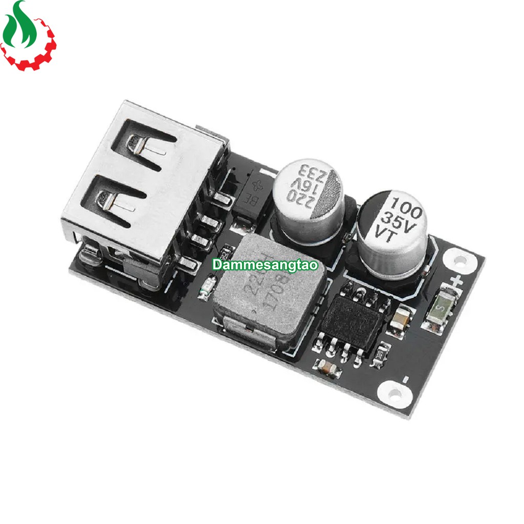 DMST Mạch hạ áp đầu vào 6V-32V đầu ra 5V QC3.0 sạc nhanh