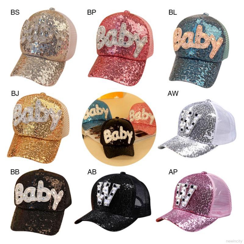 Mũ snapback đính cườm cho bé trai và bé gái