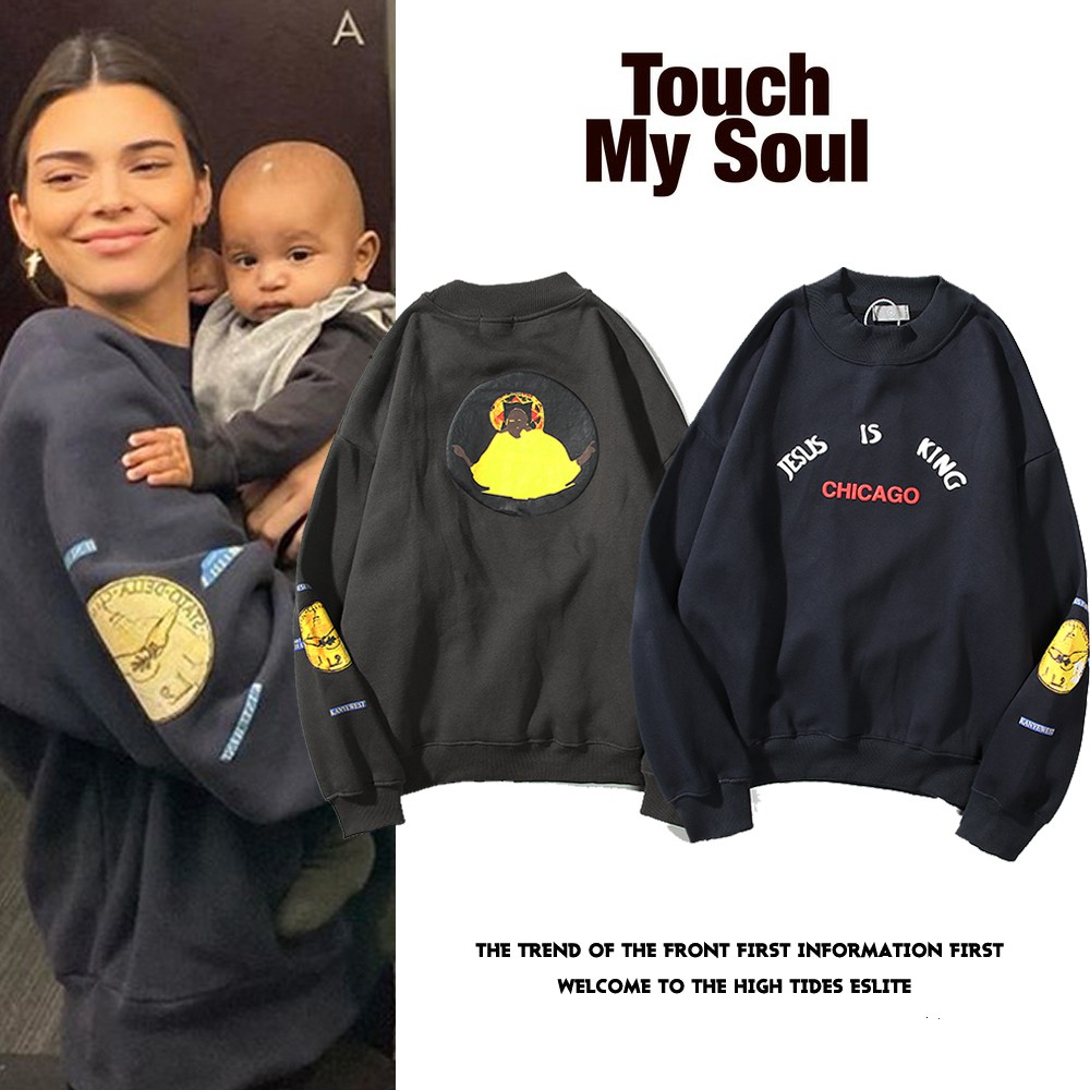 Áo Sweater Tay Dài In Hình Chúa Jesus Is King Chicago Cá Tính | BigBuy360 - bigbuy360.vn