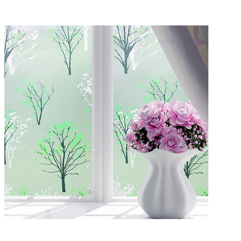 Combo 2M Decal dán kính mờ - nhiều mẫu dán kính đẹp có keo sẵn khổ rộng 45cm