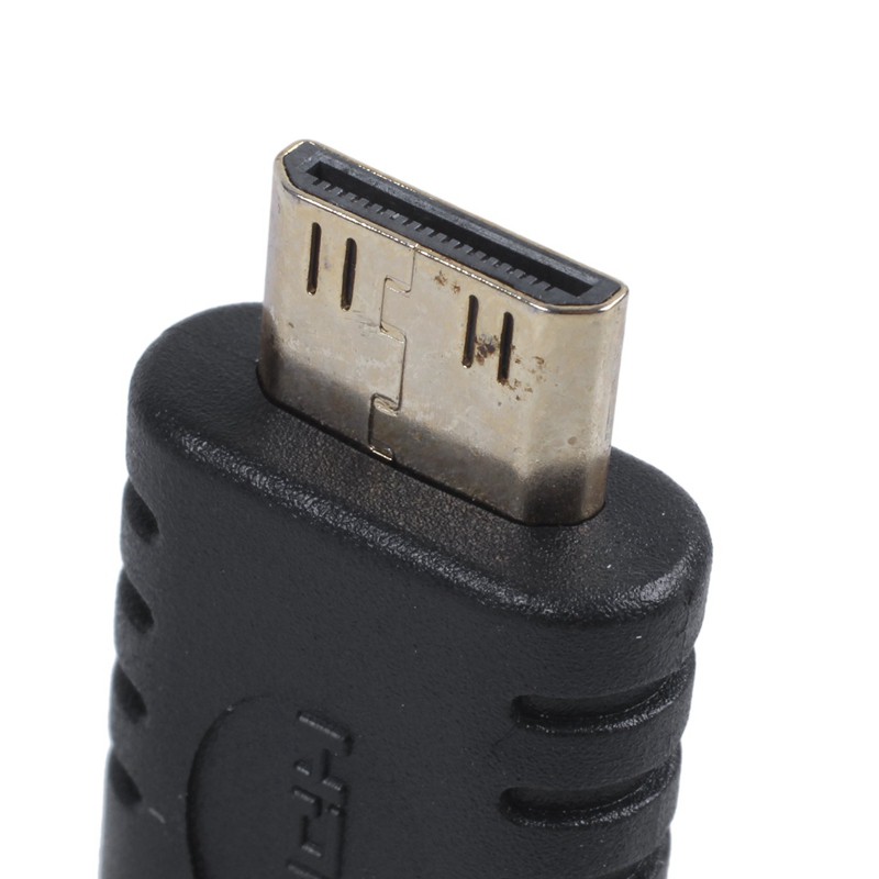 Micro HDMI Type D Female to Type C Mini HDMI Male F/M Adapter Black