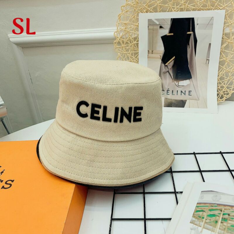 Mũ bucket vải Quảng Châu chữ cao su