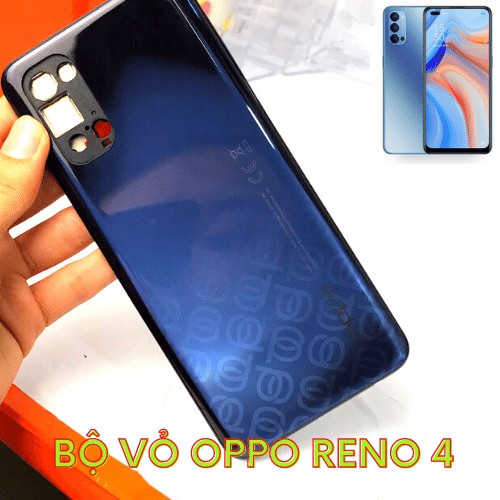 Vỏ oppo Reno 4 màu Xanh và Đen