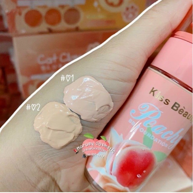 ẢNH THẬTKem Nền BB  Kiss Beauty Peachy  Kem Nền Phù Hợp Với Học Sinh Sinh Viên