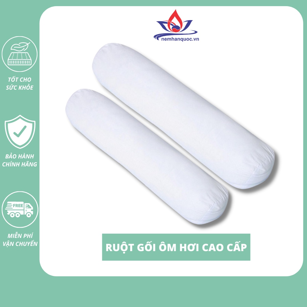 Ruột gối ôm bông gòn ép hơi cao cấp thương hiệu HASUCO có khóa kéo