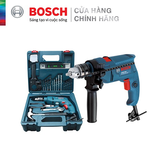 Bosch Bộ máy khoan động lực Bosch GSB 550 MP SET kèm phụ kiện 19 chi tiết