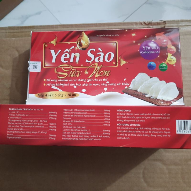 Yến Sào sữa non hỗ trợ tiêu hóa, giúp ăn ngủ ngon