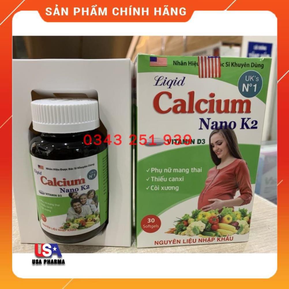 [Viên uống] Liquid Calcium nano K2 bổ sung canxi và vitamin D3 trong cơ thể